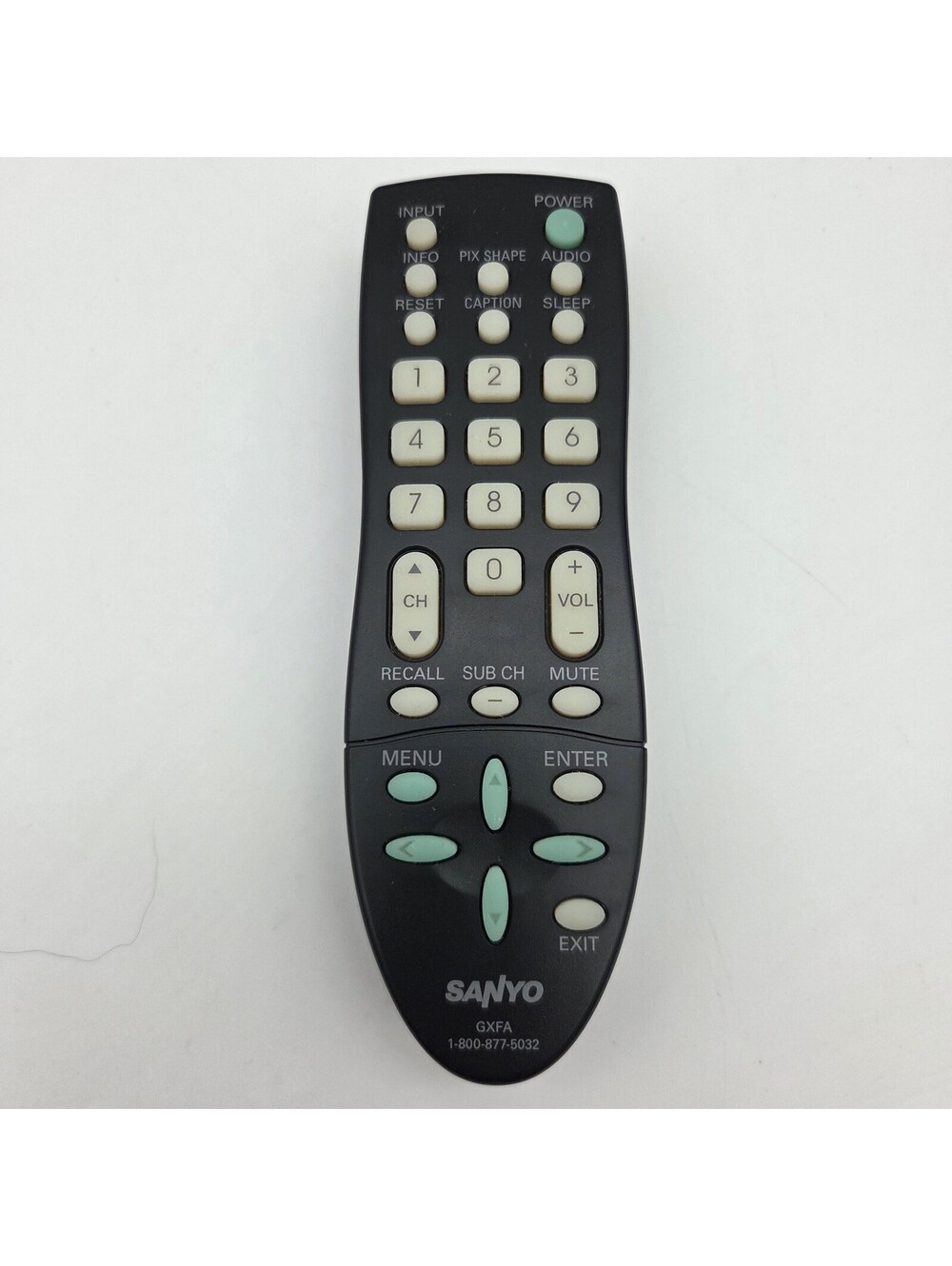 Sanyo GXFA LCD TV Remote Control DP39E23 DP39E63 DP42D23 DP46812 DP26640 DP39843